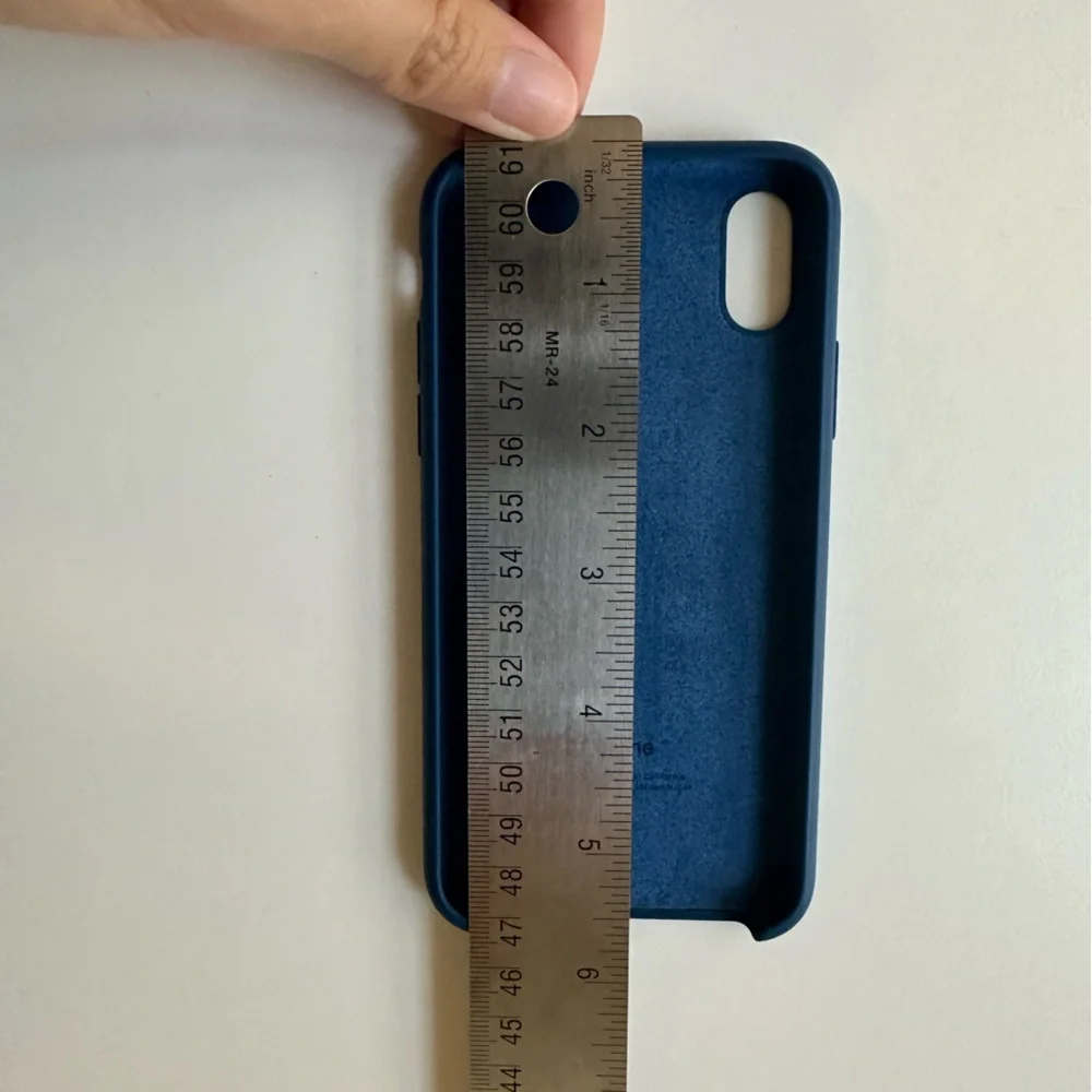 EUC - Apple Blue Navy iPhone Silicone Case